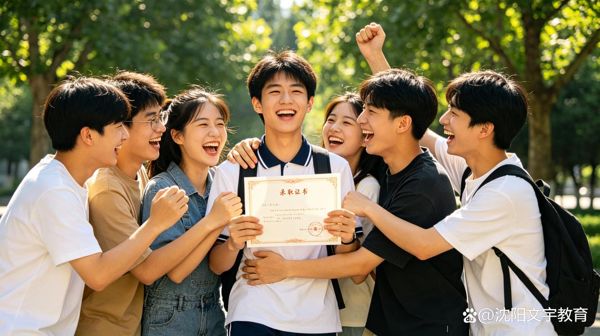沈阳文宇教育学员毕业合影